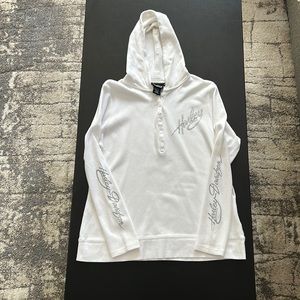 Harley Davidson Blinged White Hoodie